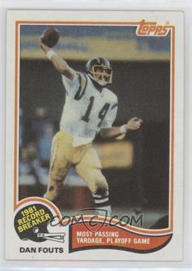 1982 Topps - [Base] #2 - Dan Fouts [Good to VG‑EX]