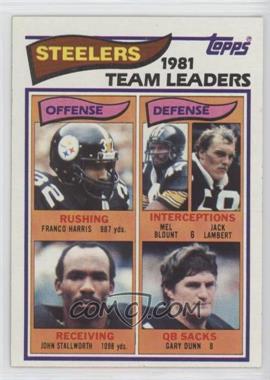 1982 Topps - [Base] #202 - Franco Harris, Mel Blount, Jack Lambert, John Stallworth, Gary Dunn