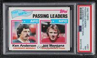 Passing Leaders - Ken Anderson, Joe Montana [PSA 7 NM]