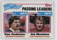 Passing Leaders - Ken Anderson, Joe Montana [EX to NM]