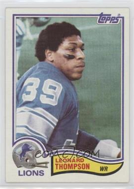 1982 Topps - [Base] #352 - Leonard Thompson