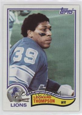 1982 Topps - [Base] #352 - Leonard Thompson