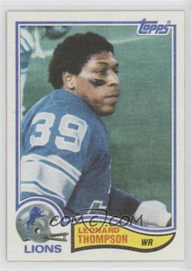 1982 Topps - [Base] #352 - Leonard Thompson