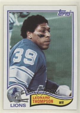 1982 Topps - [Base] #352 - Leonard Thompson