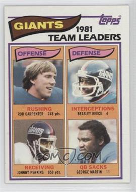 1982 Topps - [Base] #415 - Rob Carpenter, Beasley Reece, Johnny Perkins, George Martin