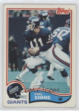 1982 Topps - [Base] #433 - Phil Simms [EX to NM]