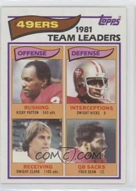 1982 Topps - [Base] #477 - Ricky Patton, Dwight Hicks, Dwight Clark, Fred Dean