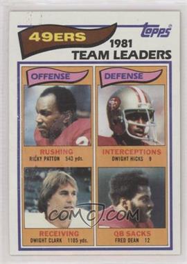 1982 Topps - [Base] #477 - Ricky Patton, Dwight Hicks, Dwight Clark, Fred Dean