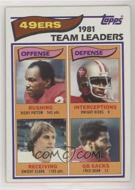 1982 Topps - [Base] #477 - Ricky Patton, Dwight Hicks, Dwight Clark, Fred Dean