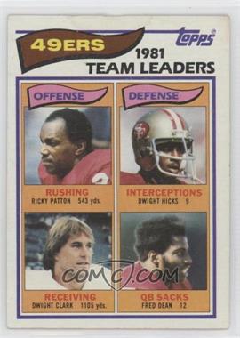 1982 Topps - [Base] #477 - Ricky Patton, Dwight Hicks, Dwight Clark, Fred Dean