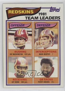 1982 Topps - [Base] #509 - Joe Washington, Mark H. Murphy, Art Monk, Perry Brooks [EX to NM]