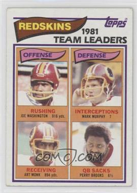 1982 Topps - [Base] #509 - Joe Washington, Mark H. Murphy, Art Monk, Perry Brooks [EX to NM]