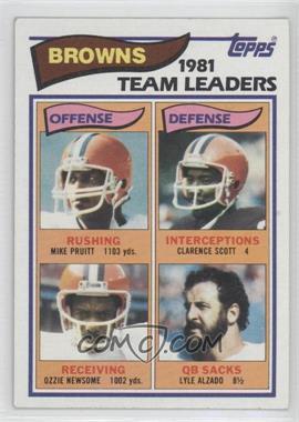 1982 Topps - [Base] #55 - Mike Pruitt, Clarence Scott, Ozzie Newsome, Lyle Alzado