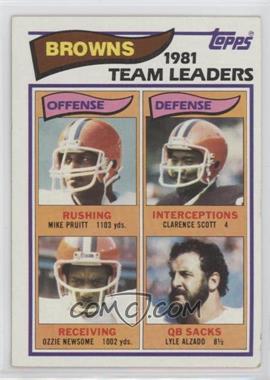 1982 Topps - [Base] #55 - Mike Pruitt, Clarence Scott, Ozzie Newsome, Lyle Alzado