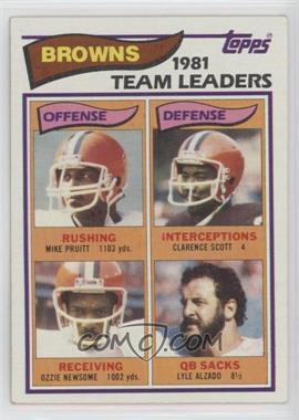 1982 Topps - [Base] #55 - Mike Pruitt, Clarence Scott, Ozzie Newsome, Lyle Alzado