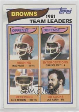 1982 Topps - [Base] #55 - Mike Pruitt, Clarence Scott, Ozzie Newsome, Lyle Alzado