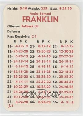 1983 APBA Football 1982 Season - [Base] #_ANFR - Andra Franklin