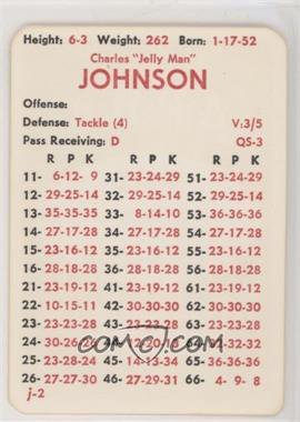 1983 APBA Football 1982 Season - [Base] #_CHJO.1 - Charles Johnson