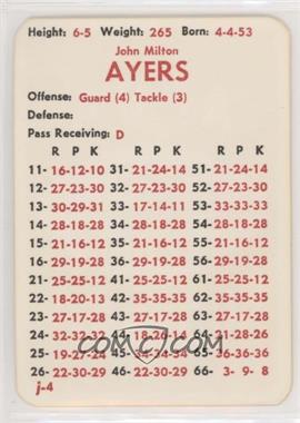 1983 APBA Football 1982 Season - [Base] #_JOAY - John Ayers