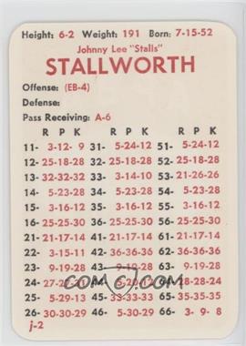 1983 APBA Football 1982 Season - [Base] #_JOST - John Stallworth