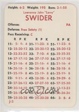 1983 APBA Football 1982 Season - [Base] #_LASW - Larry Swider