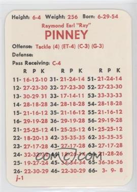 1983 APBA Football 1982 Season - [Base] #_RAPI - Ray Pinney