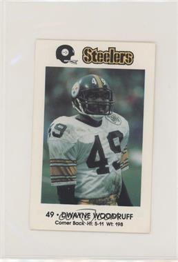 1983 Coca-Cola Pittsburgh Steelers Police - [Base] #_DWWO - Dwayne Woodruff