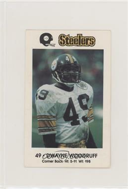 1983 Coca-Cola Pittsburgh Steelers Police - [Base] #_DWWO - Dwayne Woodruff [EX to NM]