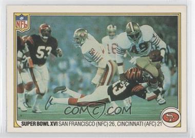 1983 Fleer NFL Team Action - [Base] #72 - Super Bowl XVI