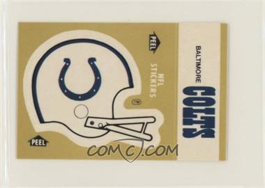1983 Fleer Teams in Action - Team Schedule Stickers #_BACO - Baltimore Colts (Helmet)