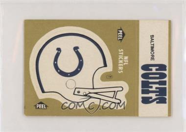 1983 Fleer Teams in Action - Team Schedule Stickers #_BACO - Baltimore Colts (Helmet)