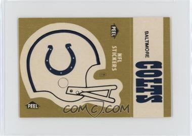 1983 Fleer Teams in Action - Team Schedule Stickers #_BACO - Baltimore Colts (Helmet)