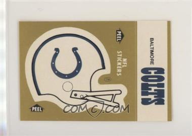 1983 Fleer Teams in Action - Team Schedule Stickers #_BACO - Baltimore Colts (Helmet)