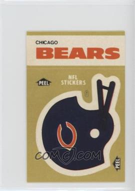 1983 Fleer Teams in Action - Team Schedule Stickers #_CHBE.2 - Chicago Bears Team (Helmet)