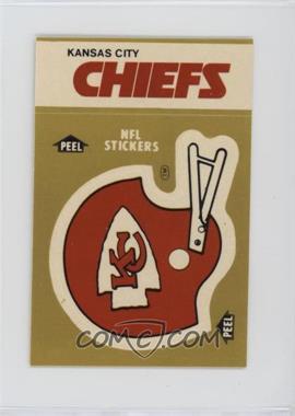 1983 Fleer Teams in Action - Team Schedule Stickers #_KACC.2 - Kansas City Chiefs Team (Helmet)