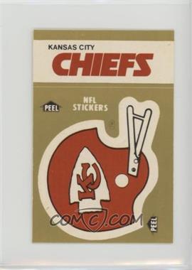 1983 Fleer Teams in Action - Team Schedule Stickers #_KACC.2 - Kansas City Chiefs Team (Helmet)
