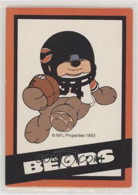 1983 NFL Properties Huddles Character Team Cards - [Base] #_CHBE - Chicago Bears [EX to NM]