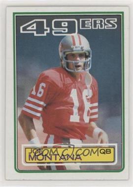 1983 Topps - [Base] #169 - Joe Montana