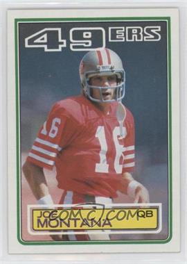 1983 Topps - [Base] #169 - Joe Montana