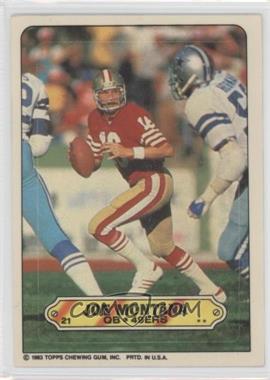 1983 Topps - Stickers #21 - Joe Montana