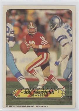 1983 Topps - Stickers #21 - Joe Montana