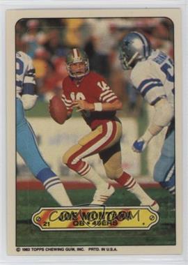 1983 Topps - Stickers #21 - Joe Montana