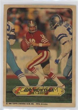 1983 Topps - Stickers #21 - Joe Montana