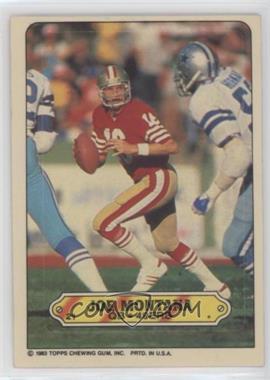 1983 Topps - Stickers #21 - Joe Montana