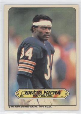 1983 Topps - Stickers #24 - Walter Payton