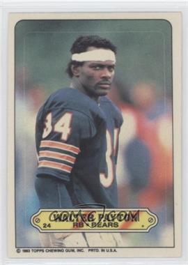 1983 Topps - Stickers #24 - Walter Payton