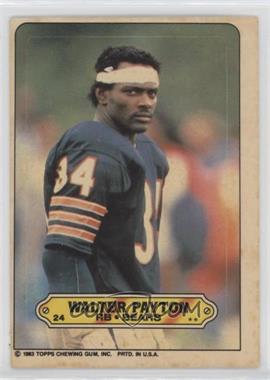 1983 Topps - Stickers #24 - Walter Payton