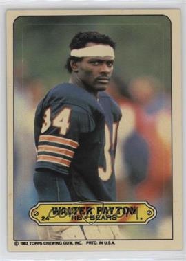 1983 Topps - Stickers #24 - Walter Payton