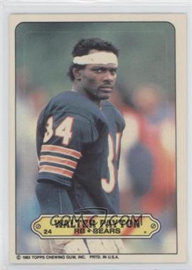 1983 Topps - Stickers #24 - Walter Payton