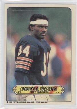 1983 Topps - Stickers #24 - Walter Payton